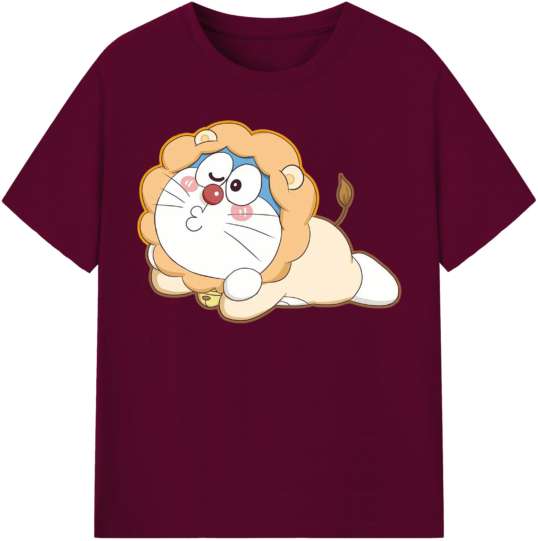 （画像用） ドラえもん Doraemon レディースカジュアルプリントTシャツ（綿100％）